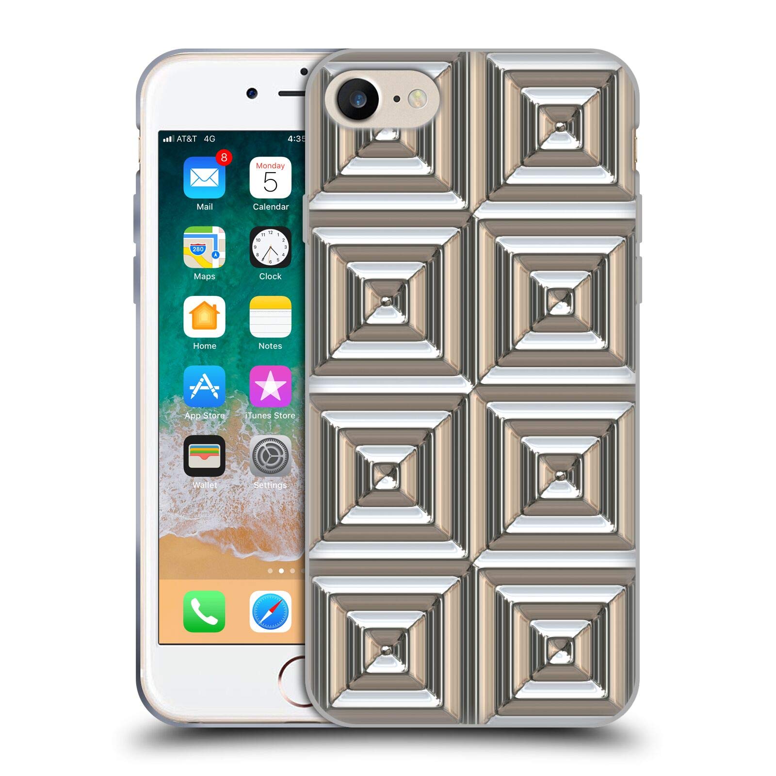 Coque iPhone SE Cubes Glamour pour sublimer vos soirées et sorties - 8