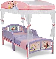 Vista 9 de Delta Children Cama infantil con dosel, princesa Disney
