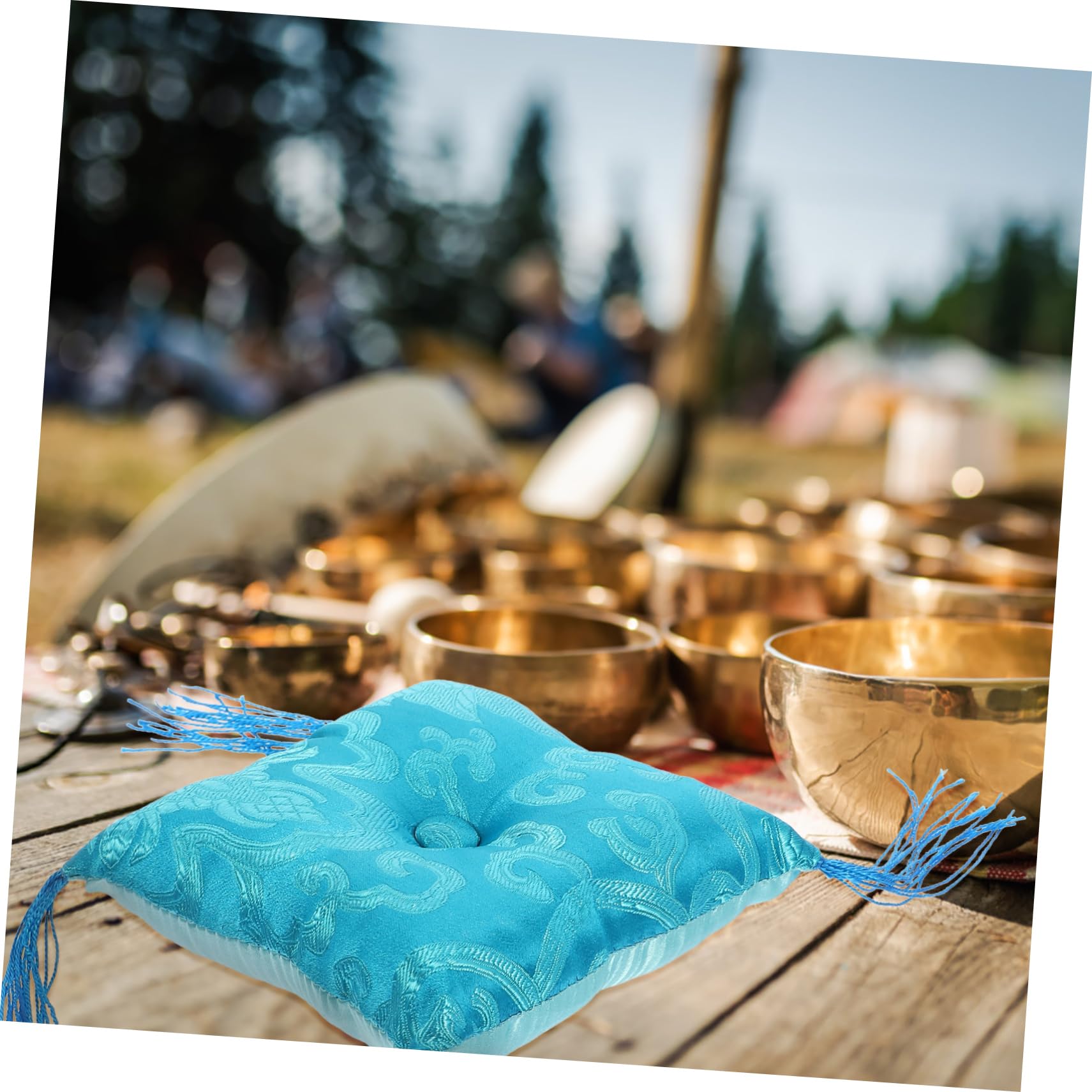 OFFSCH Nepal Style Buddha Sound Bowl Cushion Pad for Singing Bowls Random Color Meditation Accessory for Sound Healing and Relaxation for Zen Practices