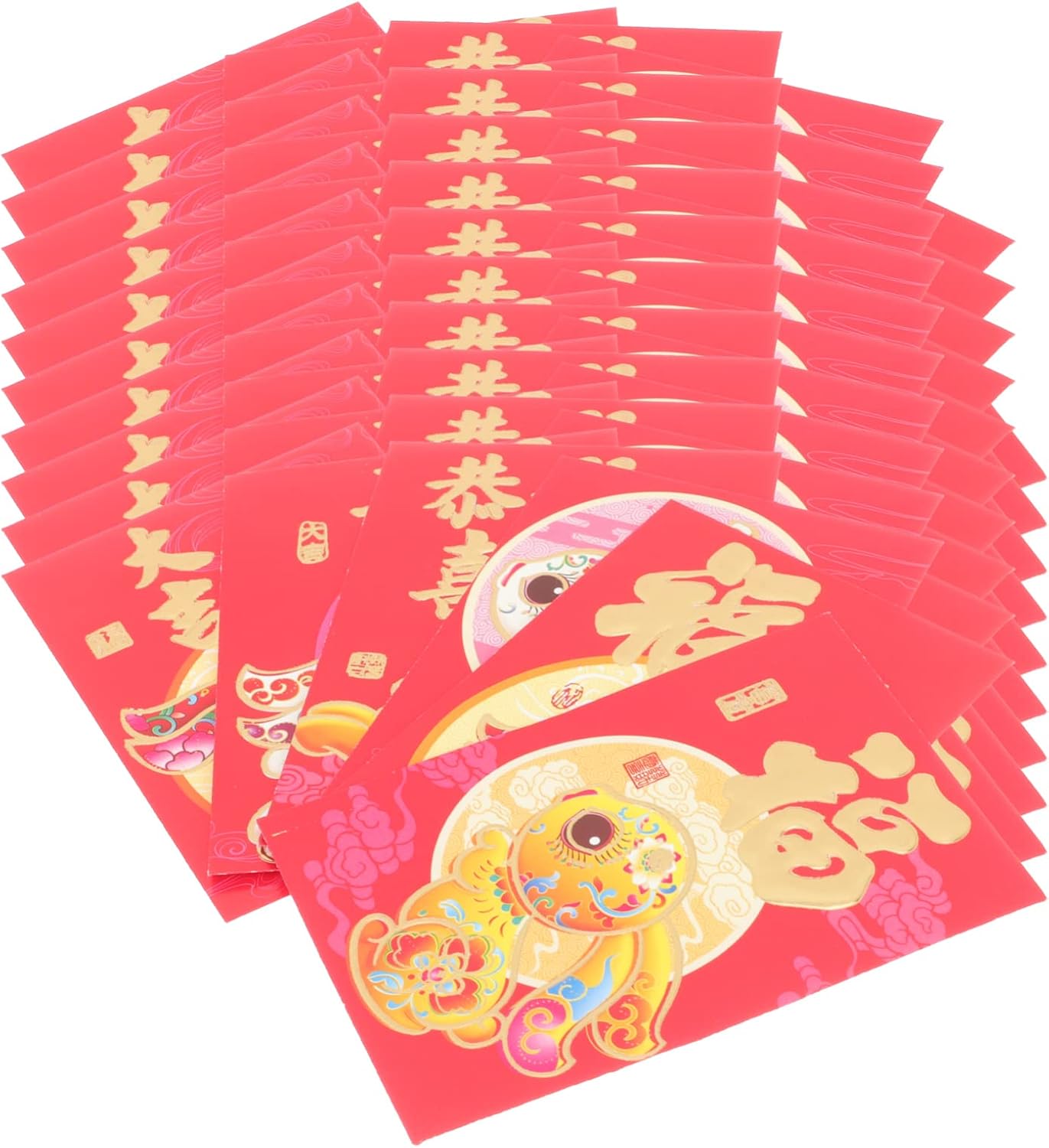 PRETYZOOM Envelopes 60pcs 2023 Red Envelopes Chinese Lucky