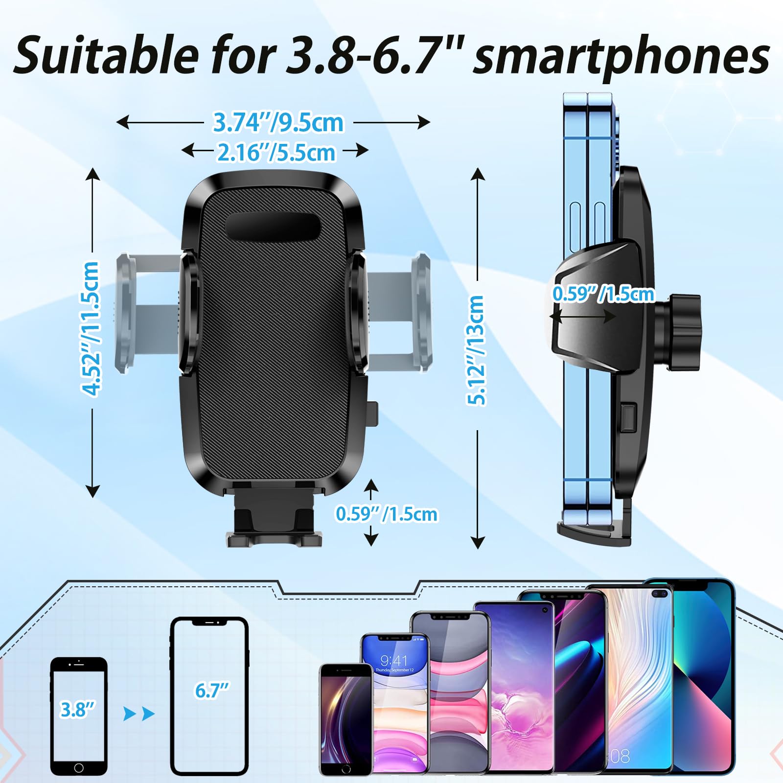 Supporto Per Telefono Da Auto Con Ventosa – Elegato - Foto 4