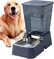Meikuler 5L Automatic Pet Water Dispenser for Cats & Medium Large Dogs - Stainless Steel Bowl, BPA-Free