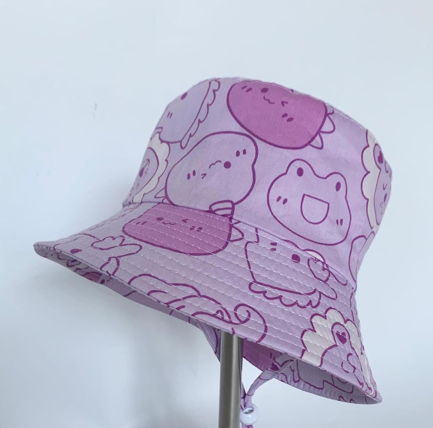 Sandhill Tools Kids Cotton Wide Brim Bucket Hat with Drawstring, Summer Outdoor Hat for Children, Ages 2-8 Years