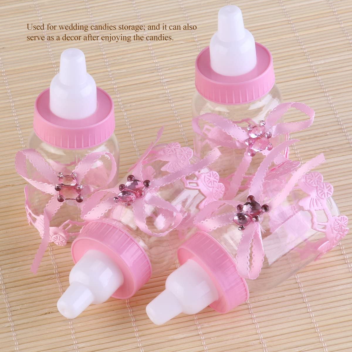 Fluffy decoraties roze - 3 stuks