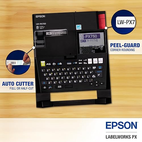 Miniatura 4 de LABELWORKS Epson Music Department Assistant Bundle - LW-PX750 Kit de etiquetadora industrial - Kit completo con accesorios y cartucho de cinta