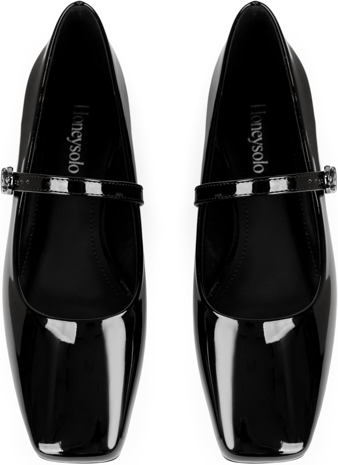 Low Heel Adjustable Strap Ballet Flats for Daily Work and Casual Wear - Image 4