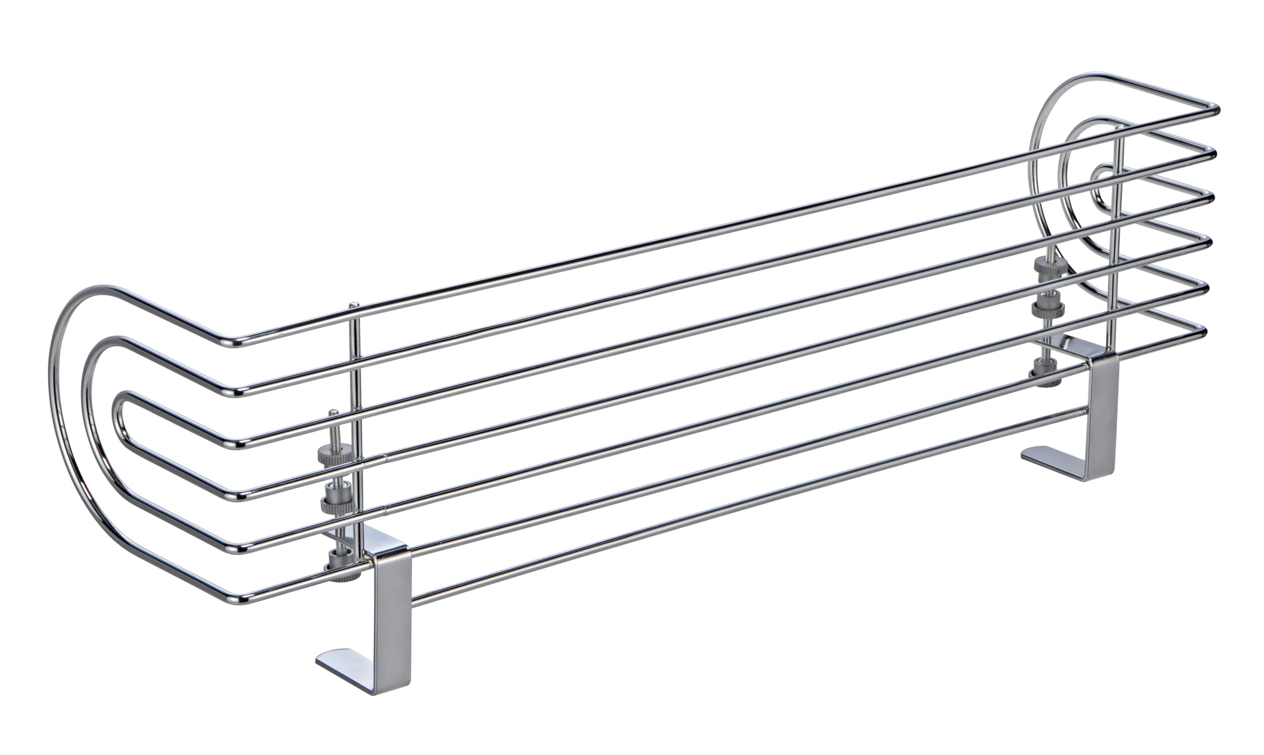 mucHome Herdschutzgitter aus Metall ca. 60 x 18,5 x 14 cm - Metallgitter für Herd - Kinderschutz für Herd mit Schraubzwingen Kinderschutzgitter Schutzgitter für jede Arbeitsplatte geeignet