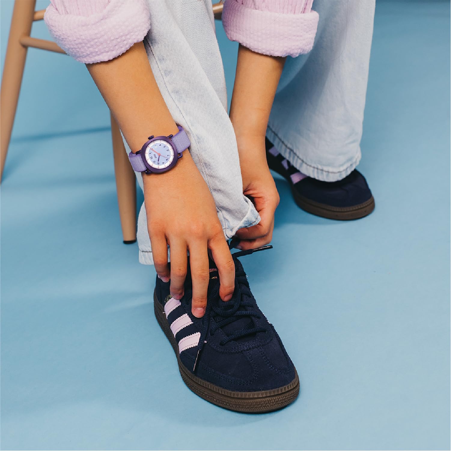 KWIO - Reloj infantil Takk I Reloj de pulsera analógico para niños y niñas de 32 mm I Movimiento de cuarzo y caja de acero inoxidable I Correa de fácil de cambiar I Resistente al agua hasta 5 ATM