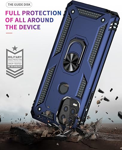Miniatura 6 de Funda protectora para Moto G Stylus 5G (2021), con protector de pantalla, grado militar de 16 pies, con función de atril magnético, para Motorola G