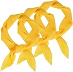 Jmkcoz 3 Pcs 50s Chiffon Scarf Sheer Square Neck Head Scarf for Women Girls Hip Hop 1950s Party Halloween Costume