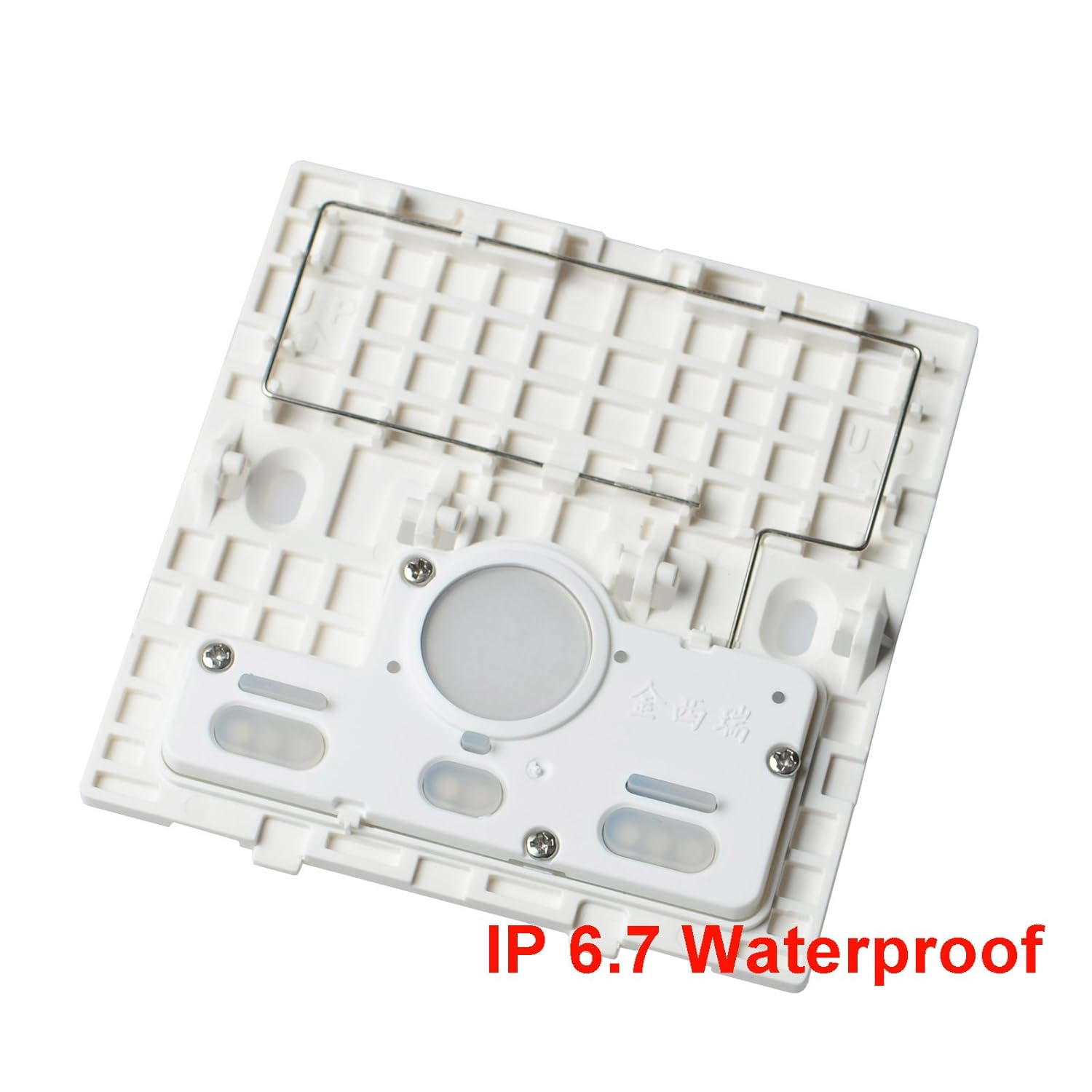 NineLeaf Wireless Lights Switch Kit, Remote Wall Switch Wireless Control Lamps Fans Devices Appliances On/Off, Self-Powered Transmitter with Battery - IP54 Dampproof (1-Way Switch and 1 Receiver)
