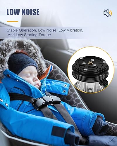 Miniatura 6 de OCPTY Compresor de CA para Toyota Echo 1.5L 4710487 471-0487 4711341 75121