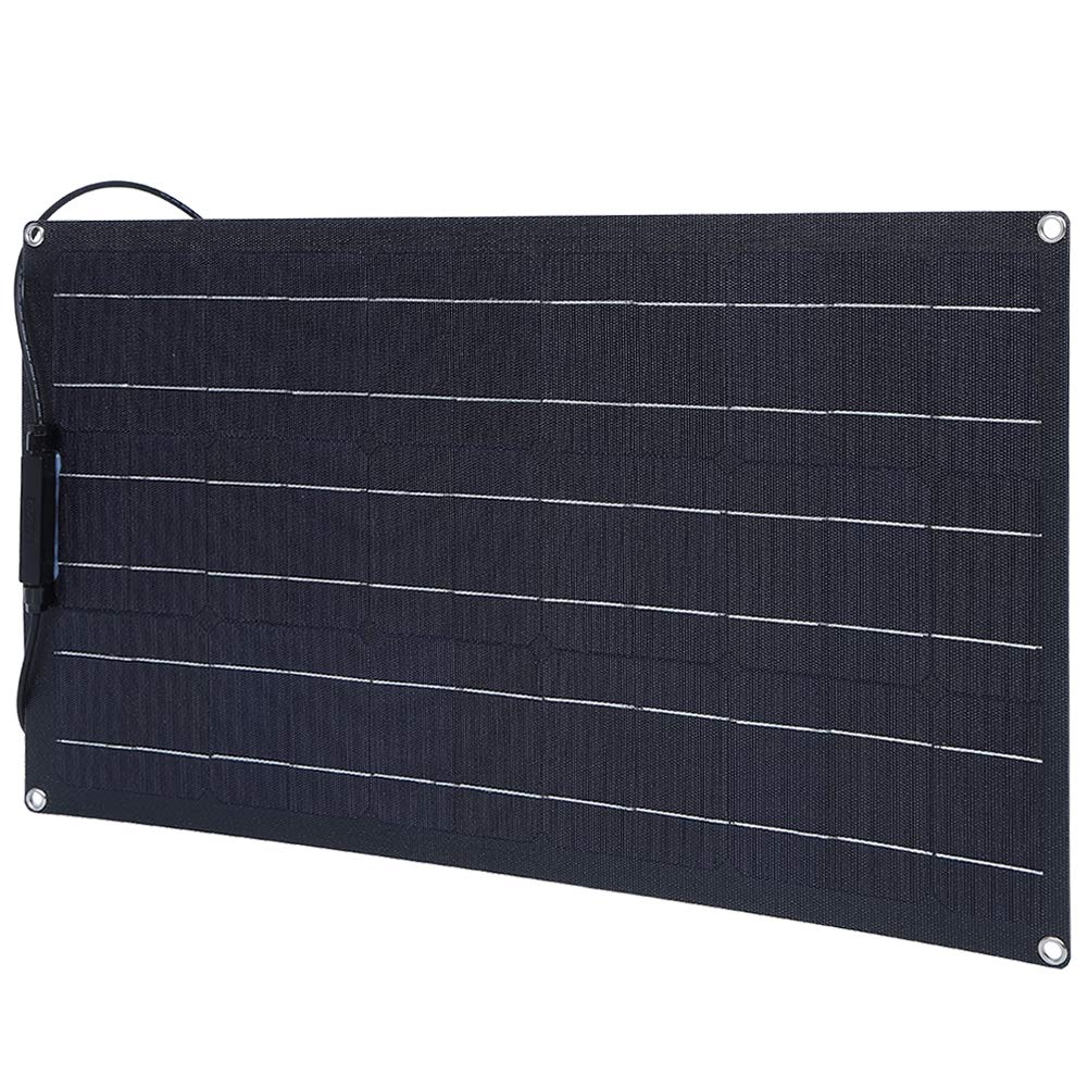 Pannello Solare Flessibile da 50 W per la Ricarica Off-grid | Costruzione leggera e durevole, alta efficienza, adatta per , barche, uso esterno