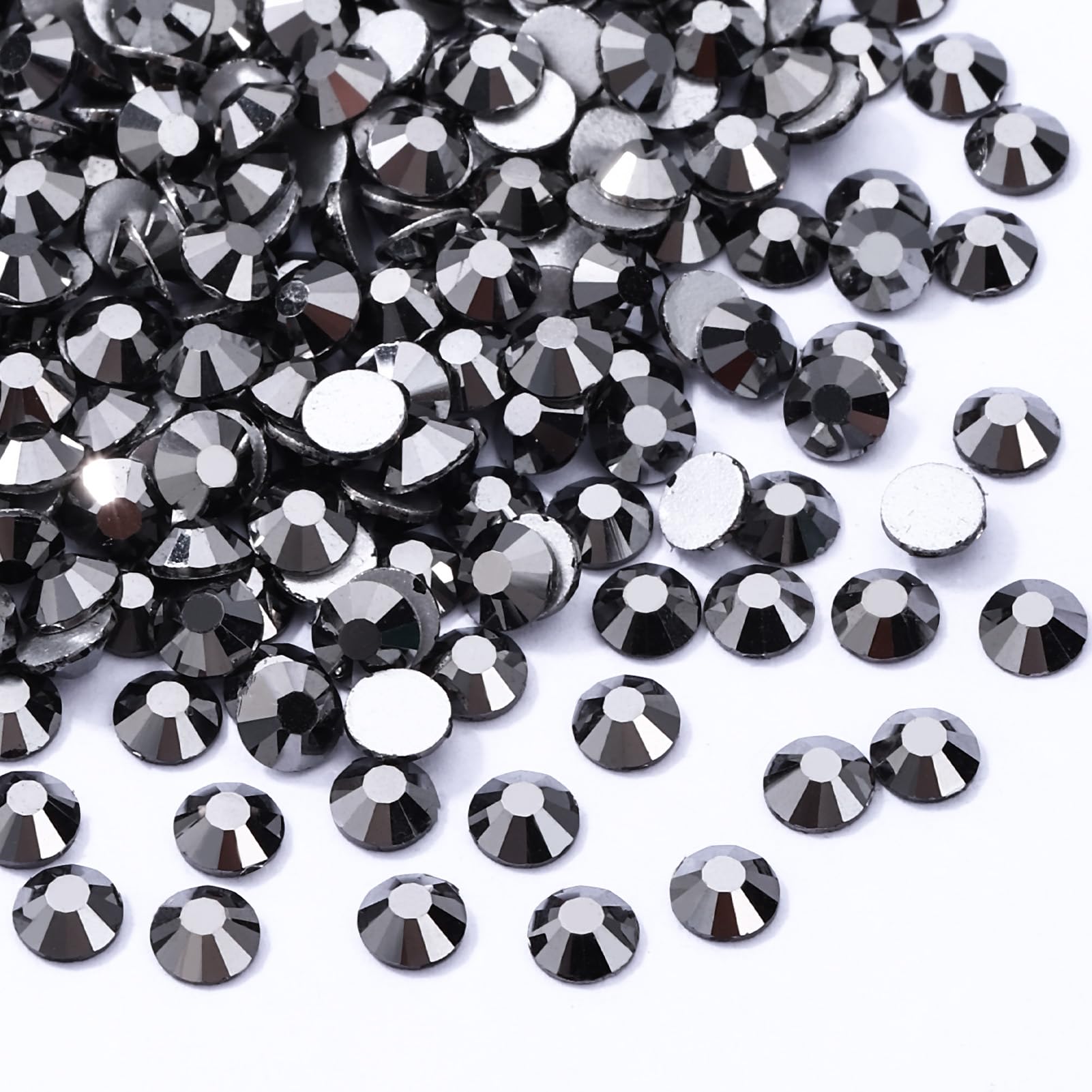 1440PCS Black Hematite SS20 Flatback Rhinestones(4.6-4.8mm)