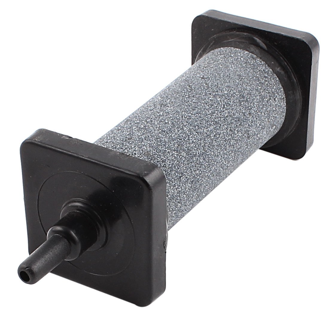 Ruilogod Mineral Cylinder Shape Aquarium Air Stone Airstone 90x30mm Gray Black