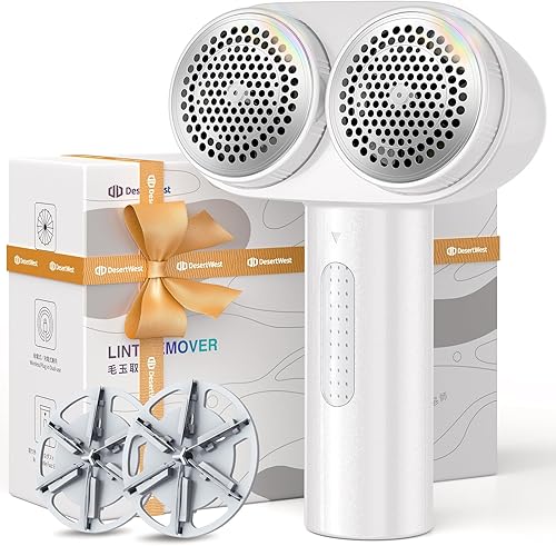 DesertWest Afeitadora de tela, removedor de pelusa recargable de 2000 mAh, afeitadoras de pelusa para quitar pelusas, afeitadora de suéter,