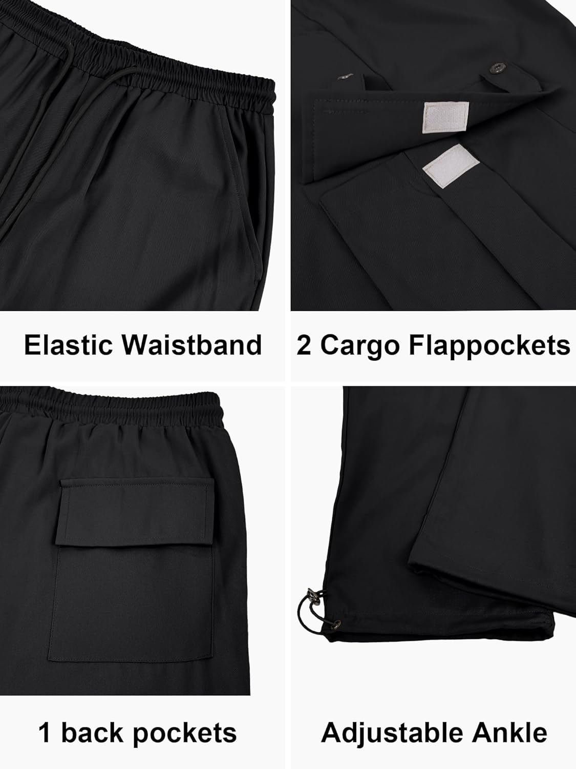 HOTake Men's Relaxed Fit Stretch Cargo Pants - Image 7