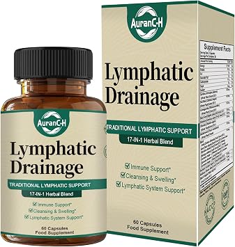 Lymphatic Drainage Supplements for Immune, Cleanse & Detox, Lymph System Support, Immune & Lymph System Support, 101 Concentrated Technology, Dandelion, Burdock, Bromelain, Calendula, 60 Capsules