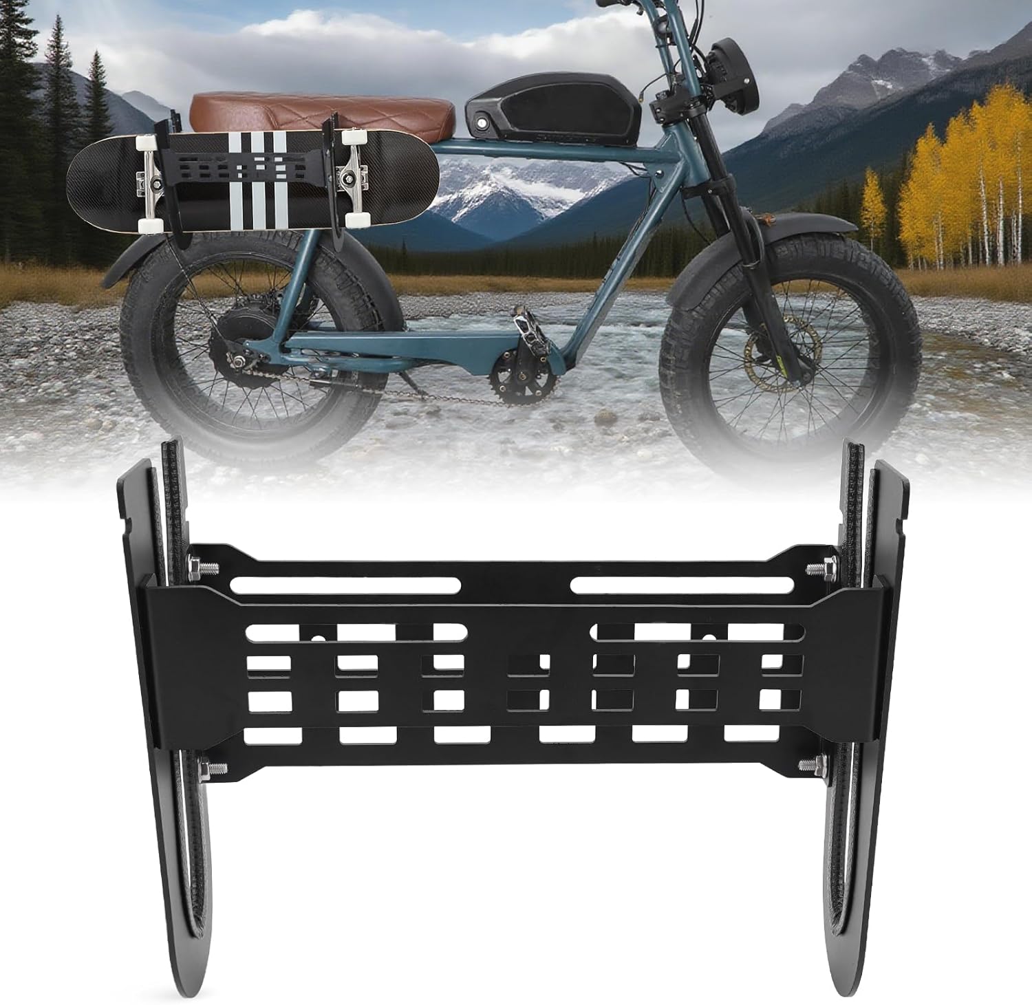 スーパー73 S2用スケートボードラック、スケートボードEバイクホルダー