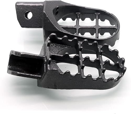 Miniatura 5 de MZS Estriberas para Moto de Cross, Estribo Reposapiés Pedal de Descanso MX Gris Compatible con TW200 1987-2020  TTR90 2000-2003  PW50 1981-2019