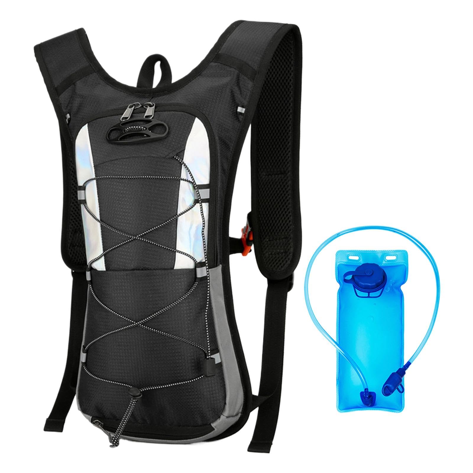 BNF Hydration Backpack with 2L Hydration Bladder for Biking Backpacking Climbing Black | Sporting Goods | Outdoor Sports | Camping & Hiking | Hiking Backpacks | Hydration Packs-image-17