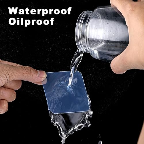 Miniatura 4 de 10 piezas de cinta de doble cara cuadrados cuadrados de montaje de 2 hojas adhesivas de 2 caras, almohadillas adhesivas de pared sin daños, cinta