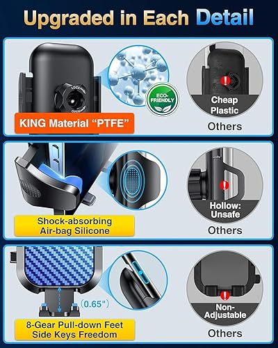 Miniatura 9 de VANMASS Phone Holders for Your Car 2026 Ultimate Phone Mount Military-Grade Windshield Dashboard VentNewest Best Strongest Cell Phone Car Mount for