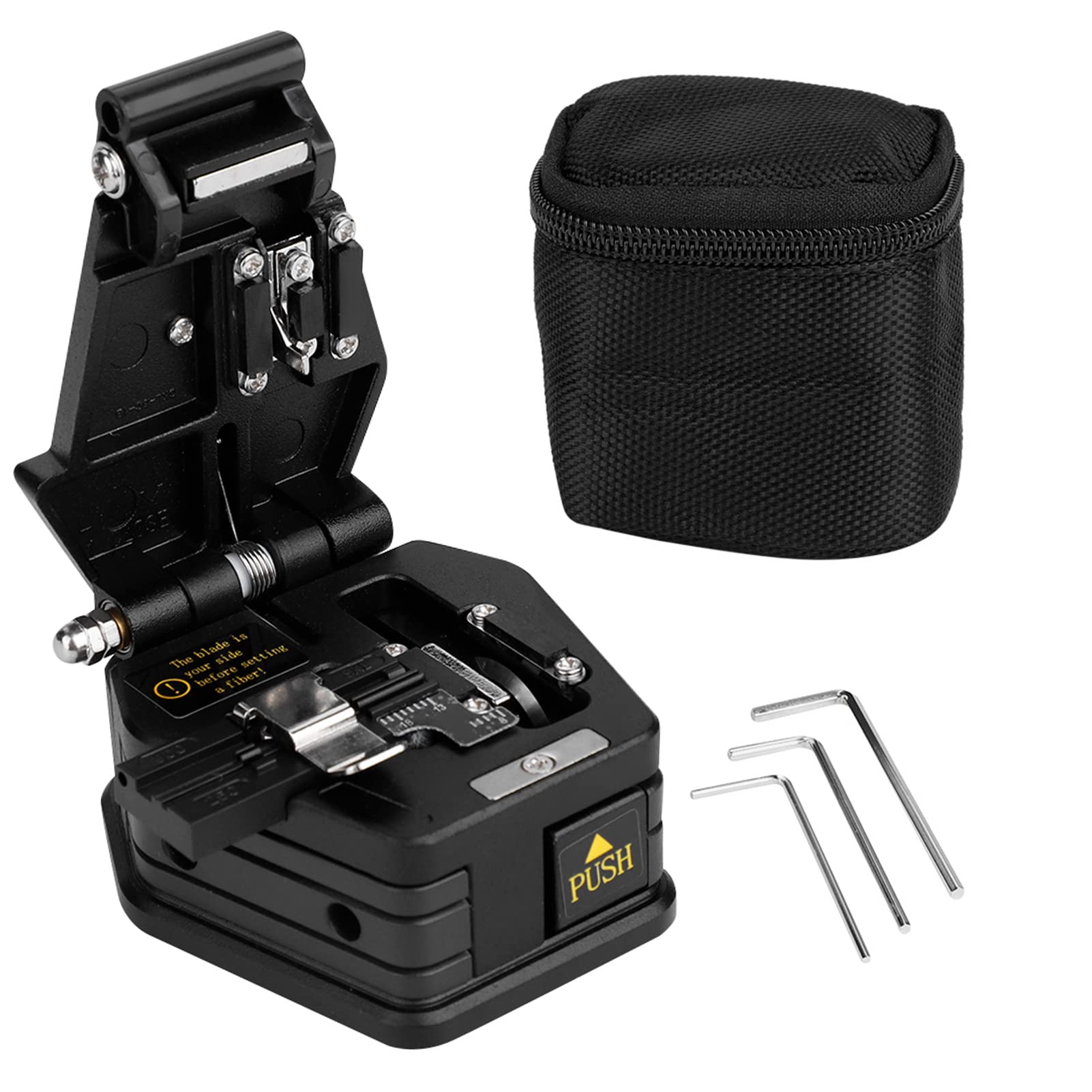 Fiber fibre Stripper Splicer splicingSKL-6C High Fiber Optic Cleaver Optical Fiber Cable Cutting Tool with Bag