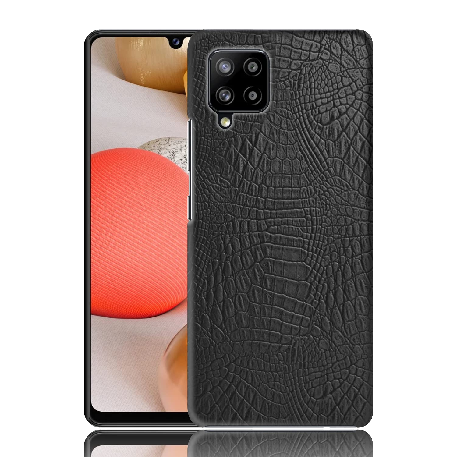 Case CreationCase Creation for Samsung M22 4G Crocodile Leather Pattern Phone Case, Luxury Business Style PU Texture Premium Cover Fashion Alligator skin Natural feel Hard Back Cover case for Samsung Galaxy M22 4G