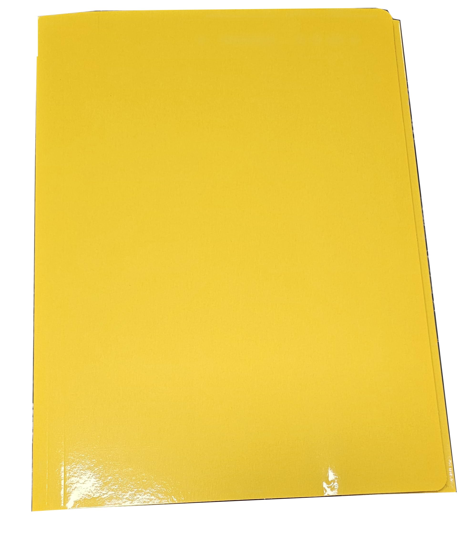 Cartelle in Cartoncino con Lembi e con chiusura Elastico num10 Pezzi - Colore GIALLO - cartoncino lucido - Dimensioni 25 x 35 cm