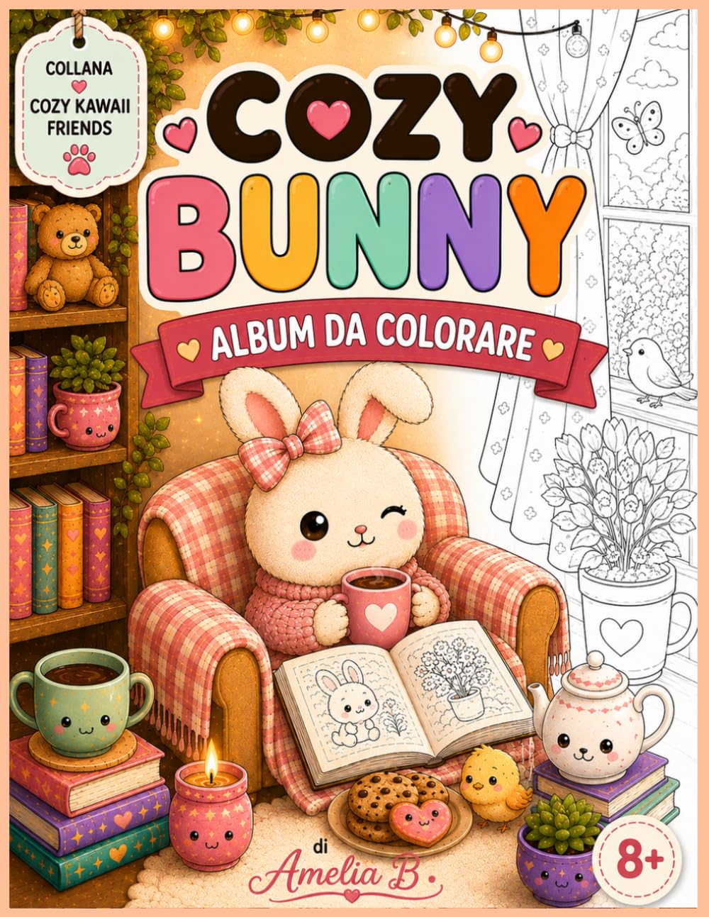 Cozy Bunny - Libro da colorare: Collana Cozy Kawaii Friends
