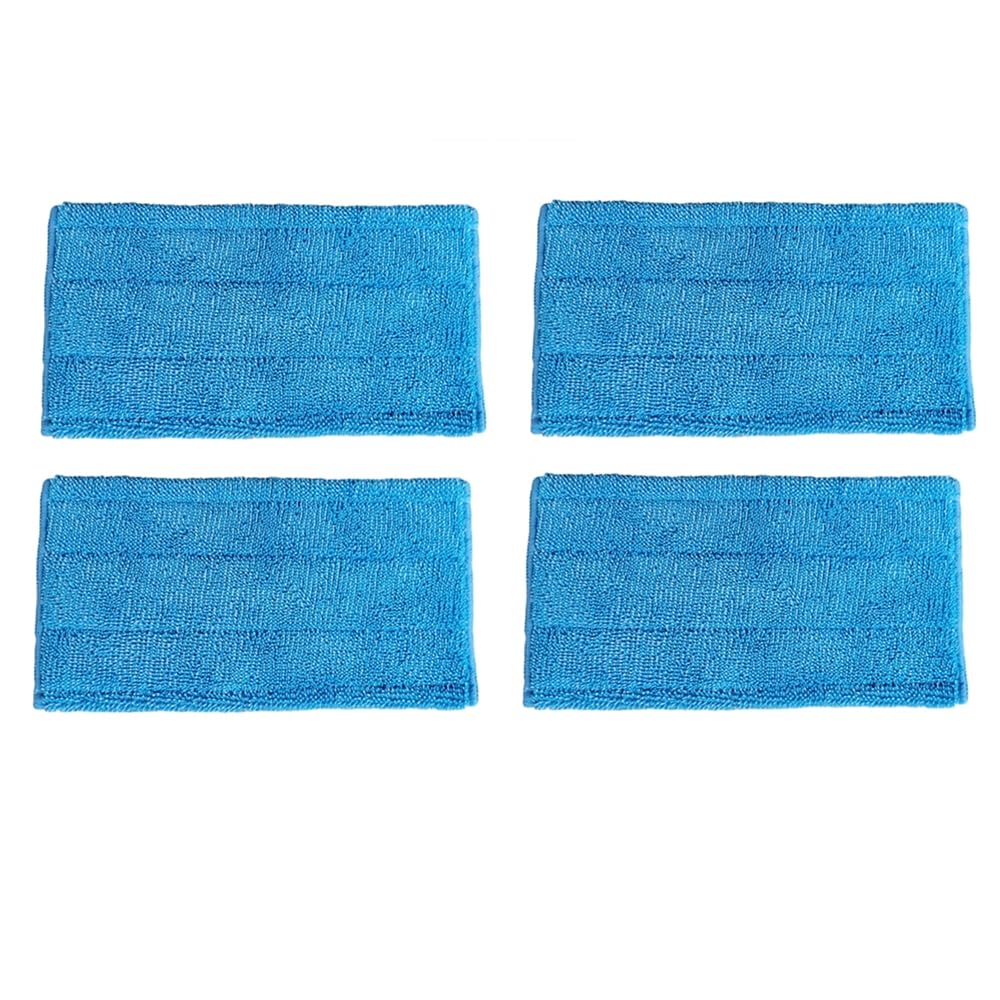 Bluwhale 4 PCS Reusable Mop Refill Pads Compatible with Flash Power mop, Refill Pads for Flash Power mop - Washable Mop Pads for Wet and Dry Sweeping