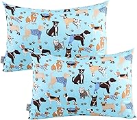 Vista 16 de UOMNY Funda de almohada para niños pequeños de 13 x 18 pulgadas, funda neutra para almohadas de cuna de 14 x 19 pulgadas, funda de viaje suave