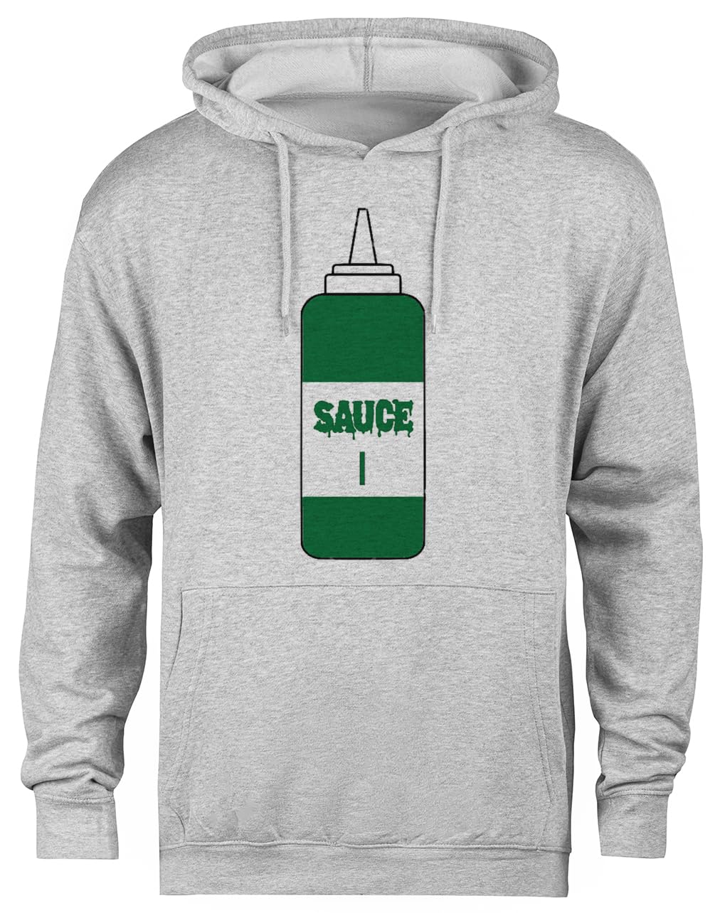 Pull à capuche Jets Sauce Gardner gris vêtement sportswear unisexe et ample - 3