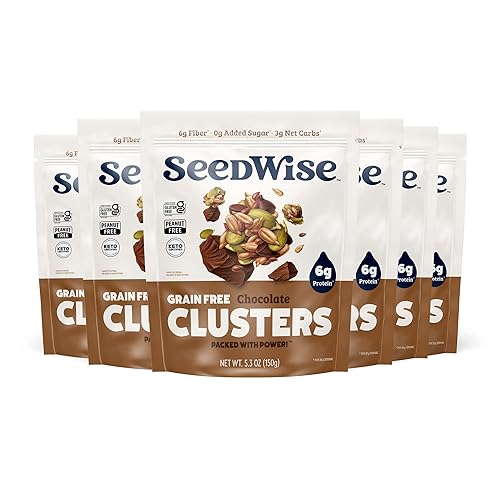 Miniatura 3 de Ozery Bakery Super Seed Crunch Clusters, chocolate, a base de plantas, vegano, aperitivo Keto, 5.3 onzas (paquete de 6)