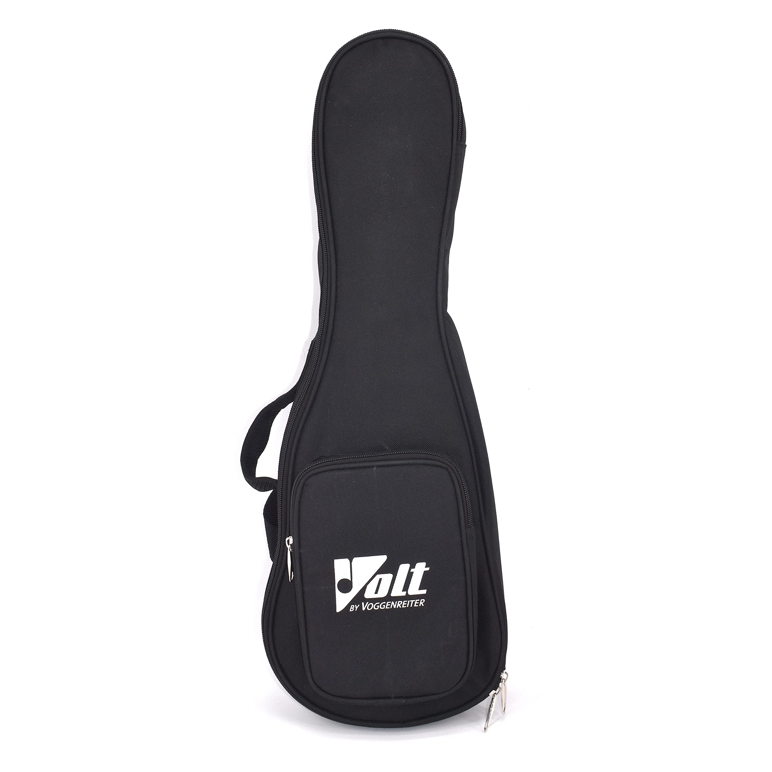 VOLT by Voggenreiter Ukulele, Größe: Soprano, laminierte Decke Mahagoni, Griffbrett: Palisander, edle Hochglanzlackierung, auffallenden Zebrano-Maserung, Länge: ca. 530 mm, inkl. gefütterte Tasche