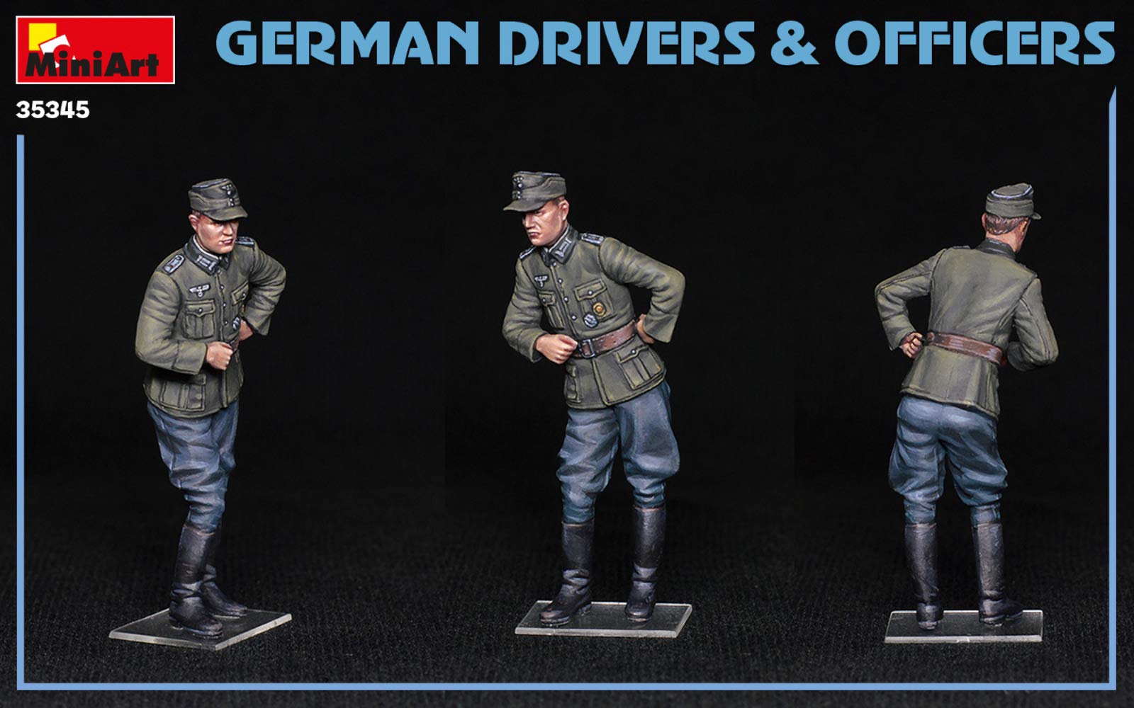 Amazon | ミニアート(Miniart) 1/35 ドイツ兵ドライバー＆士官セット 4