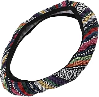 Vaguelly 1Pc Capa De Volante Gadgets De Carro Para Homens Acessórios De Carro Para Acessórios De Volante De Carro Envoltório De Volante De Carro Peças De Roda De Carro Capas De Volante