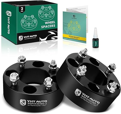 YHTAUTO Separadores de rueda de 0.157 x 4.331 in de 2 pulgadas para Honda, Suzuki, Can-Am, Bombardier, Kawasaki, modelo Yamaha, Grizzly, King Quad,