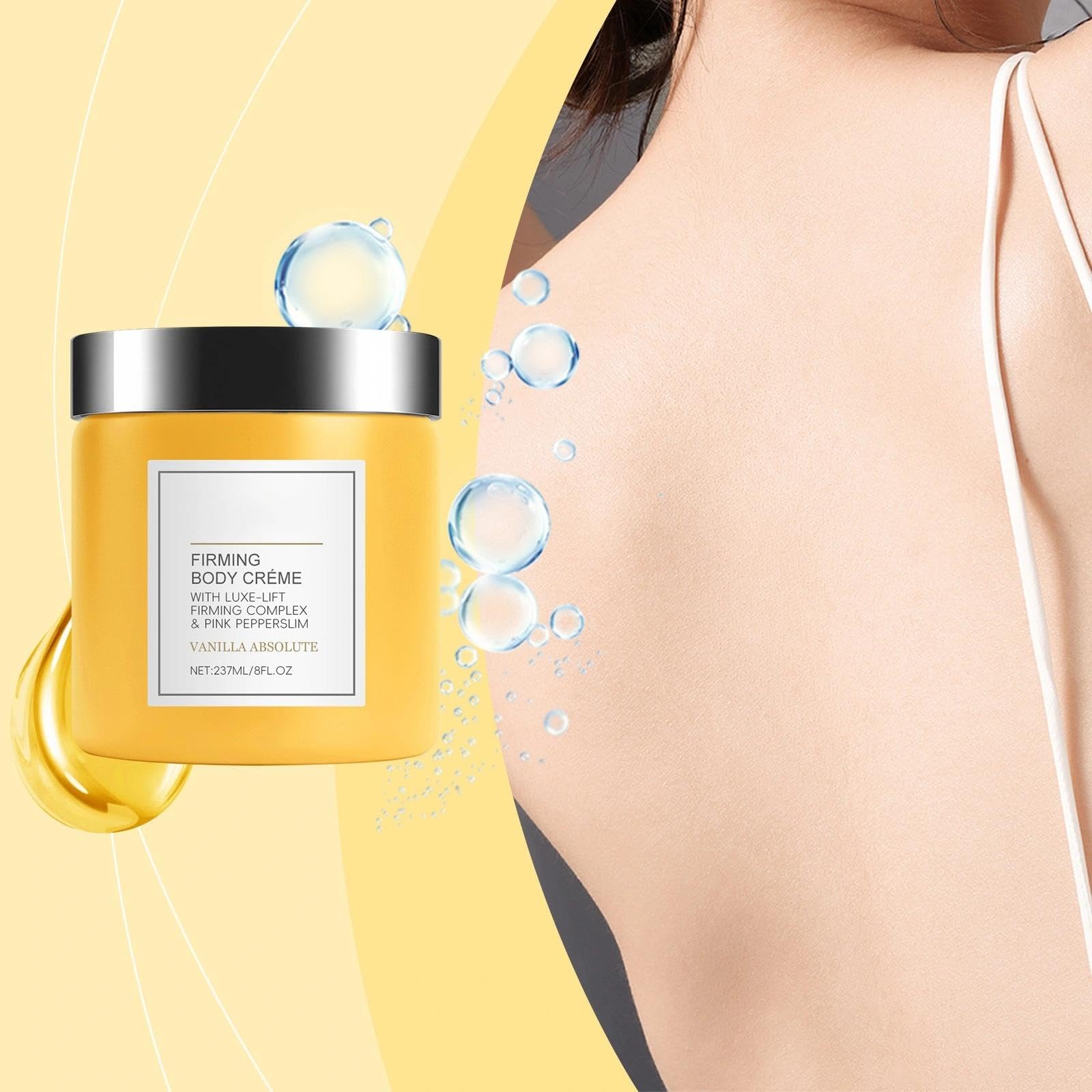 Vanilla Body Firming Cream for Loose Skin Firming Body Cream, Moisturizing and Hydrating Skin Tightening-Cream, 237ml - Image 2