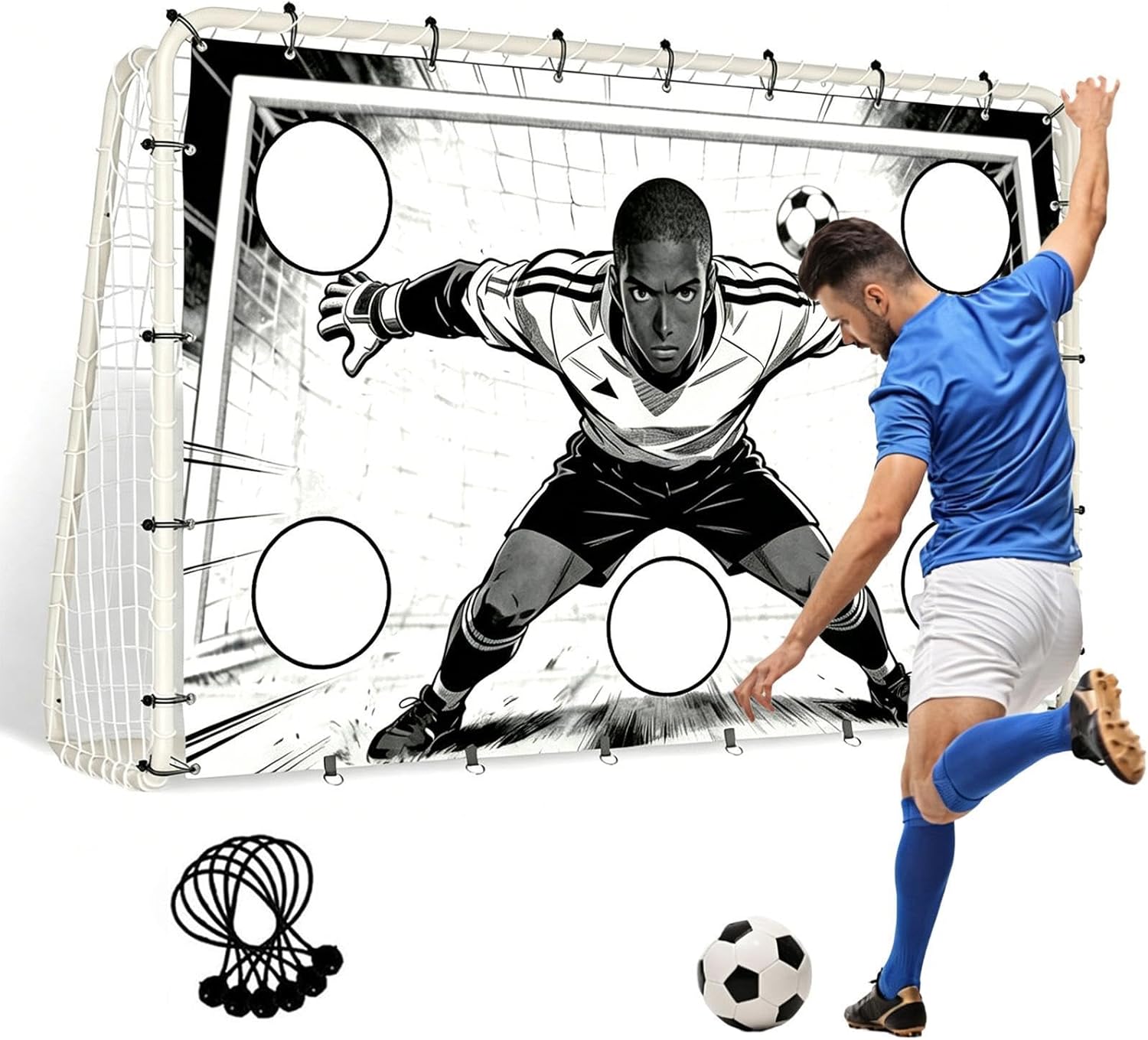 Soccer Nets,Interactive Soccer Toss Netting | Football Nets for Throwing,for Home School Lawn Playground Backyard Outdoor Course Women Men Teens Adults Kids