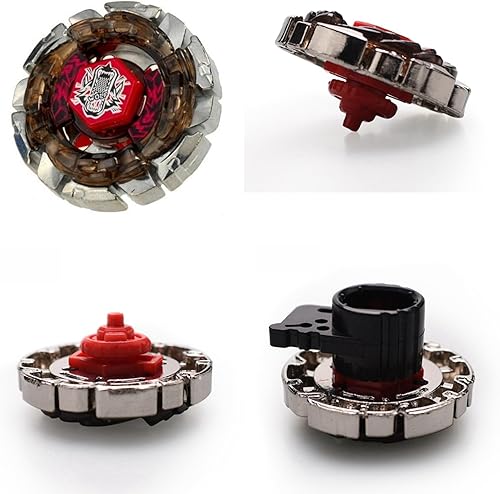 Miniatura 3 de Battling Top Toys - Bey Burst Stater Spinning Top Booster BB29 Dark Wolf Down Force DF145FS Battle Metal Fusion con juego de lanzador LL2 negro
