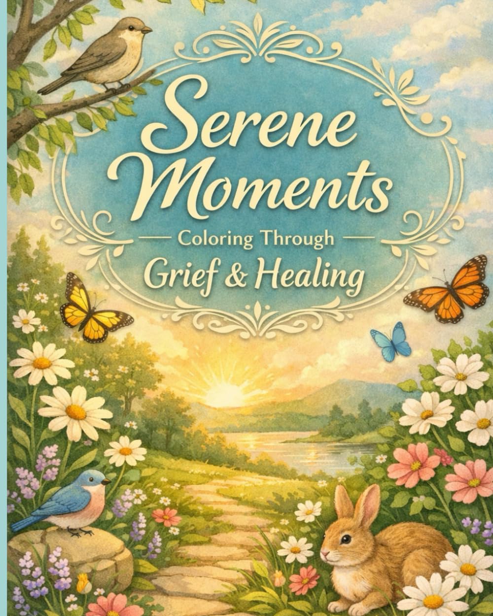 Serene Moments: Coloring Through Grief & Healing
