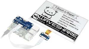 15 Best E Ink Displays in 2026 14 7.5-inch e-Paper HAT Compatible with Raspberry Pi and Jetson Nano, 800×480 Resolution, SPI Interface, Black & White Two-Color