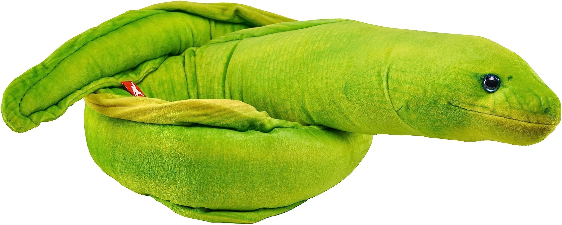 Living Ocean Green Moray EEL, Stuffed Animal, 54 Inches, Plush Toy, Fill is Spun Recycled Water Bottles