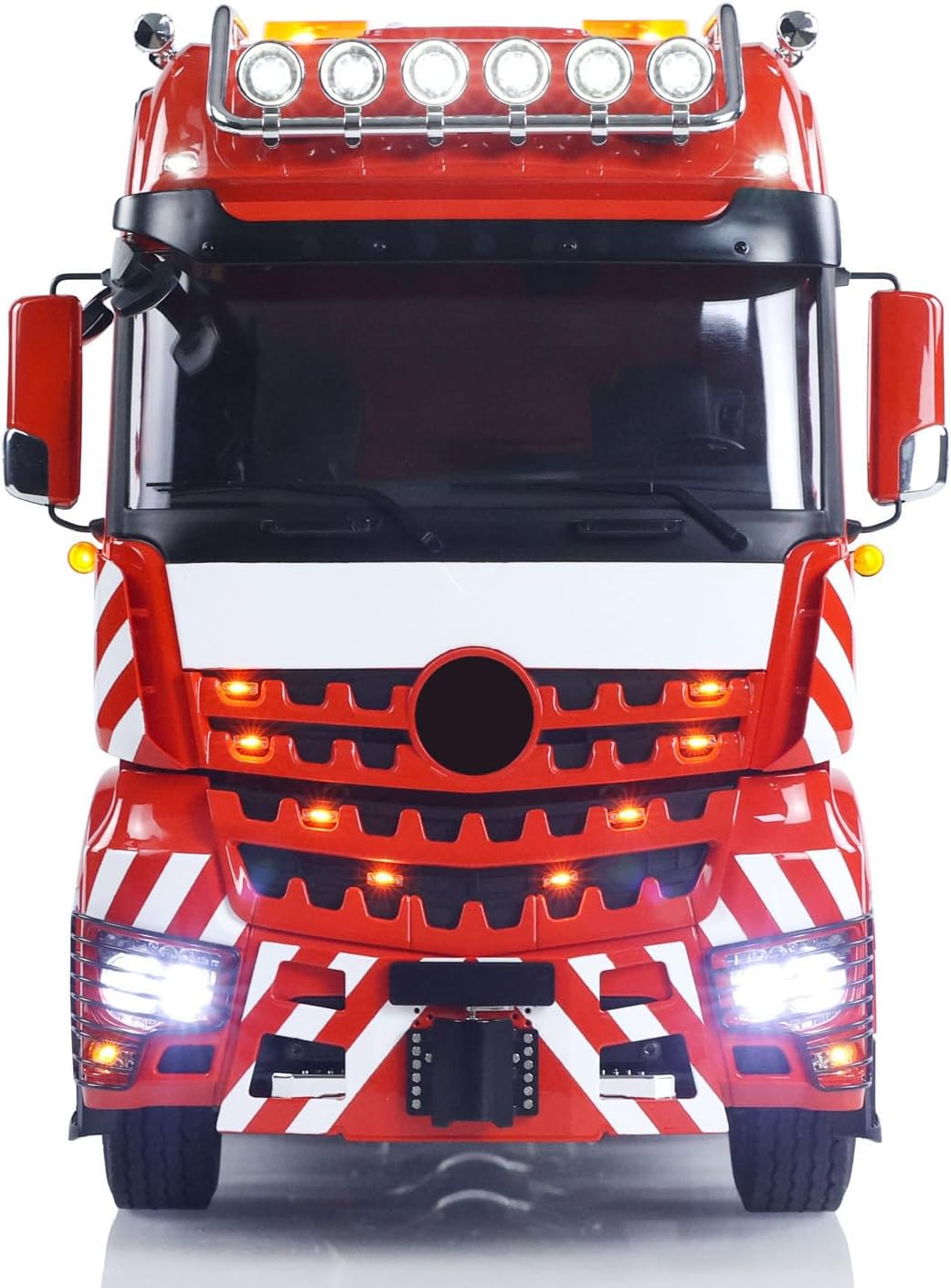 10X8 Metal Chassis 3363 1/14 RC Tractor Trcuk RTR Lorry Car Smoke Sound 2Speed Gearbox ST8 Battery Rotating Light Hobby Grade Model