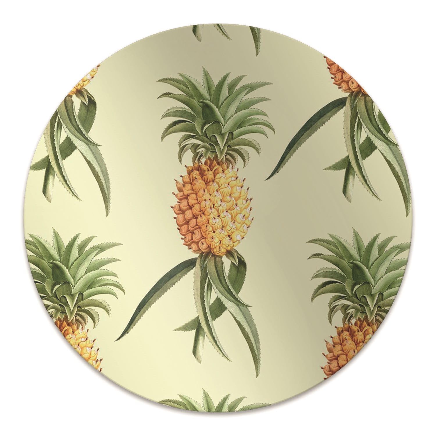 Tapis de chaise contre les rayures de sol, protection PVC étanche motif ananas
