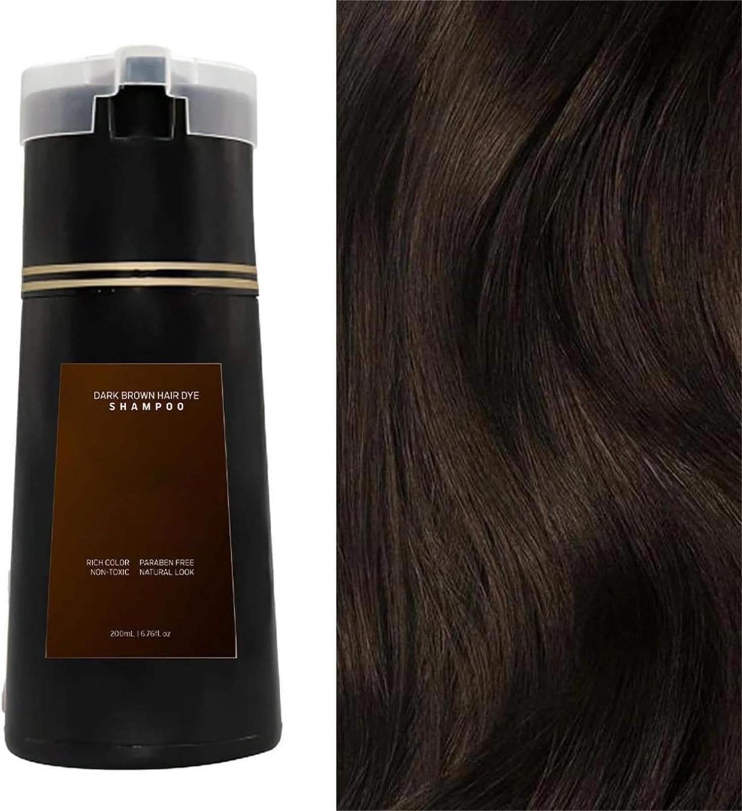 Nova Hair Dye Shampoo, Nova Hair Instant Dye Shampoo, Hair Color For Gray Hair Coverage, Fast Hair Coloring Natural Instant Hair Dye, Long Lasting Hair Color Shampoo For Women And Men