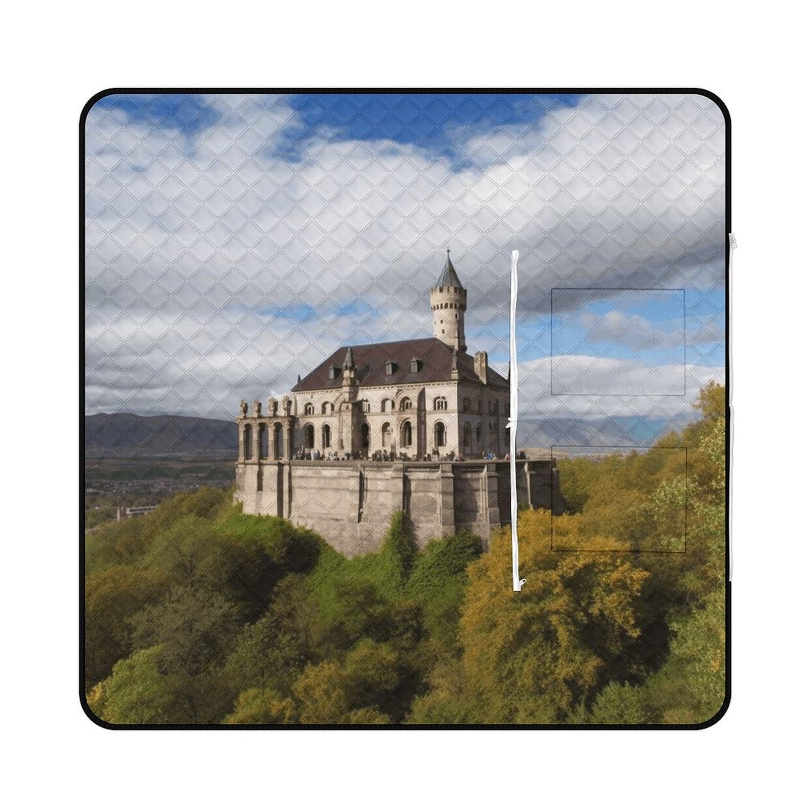 Tapis de pique-nique portable au motif unique de monuments historiques