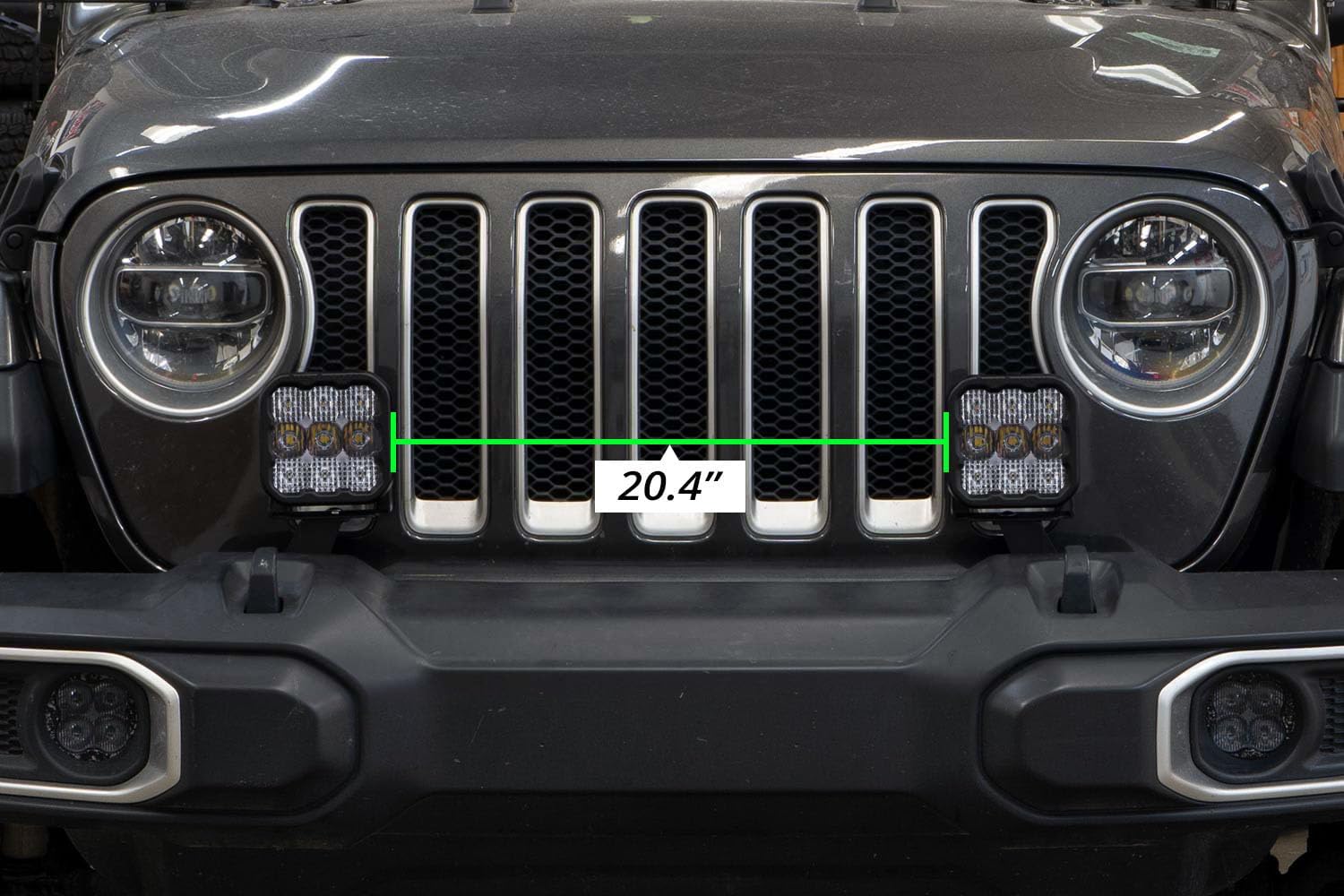 Diode Dynamics SS5 Bumper LED Pod Light Kit compatible Jeep JL Wrangler 2018-2026, None Bracket Only